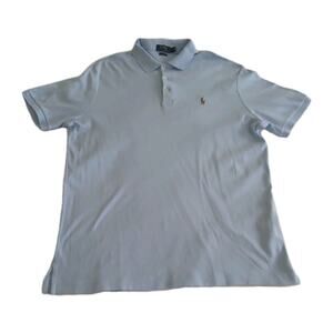 Polo Ralph Lauren Men’s L Light Blue Short Sleeve Pony Logo Polo Shirt Classic